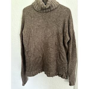 Vince Knit Turtleneck Sweater Brown Wool blend Womens XS